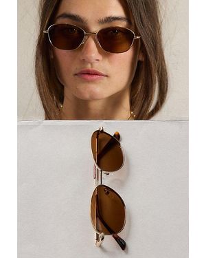Free People Bridgitte Square Polarized Sunglasses - Natural