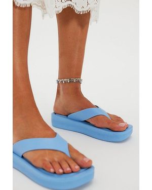Jeffrey Campbell Darcie Platform Flip Flops By - Blue
