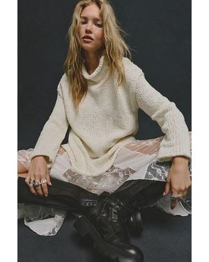 All Black Venetia Lace-Up Boots - Gray