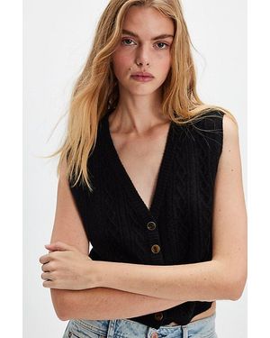 Free People Beatrice Cashmere Vest - Black