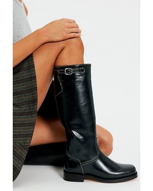 Frye Campus Low Heel Tall Riding Boots - Green