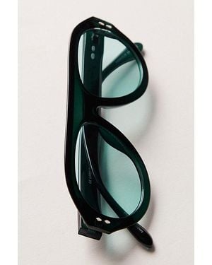 Free People Cruise Oversized Aviator Sunglasses - Green