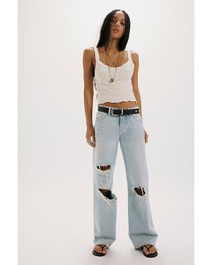 Free People Tennessee Low-Rise Boyfriend Jeans - Green