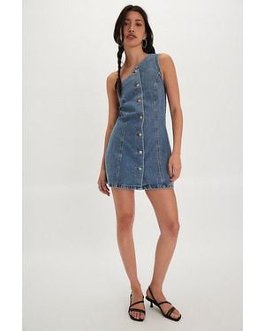 Elliatt Adalynn Denim Mini Dress - Blue