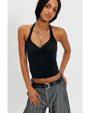 Free People Sweetheart Halter Top - Black