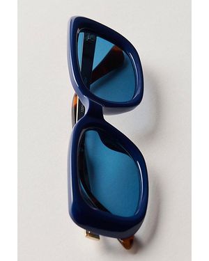 Free People Sylvain Square Sunglasses - Blue