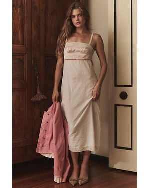 Intimately By Free People Morning Light Midi Slip Dress By - Natural