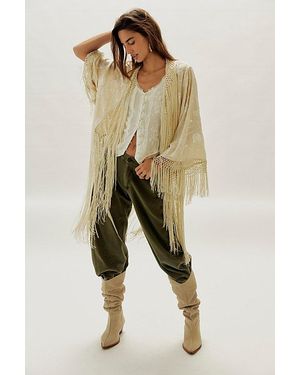 Free People London Nights Piano Duster Top - Natural