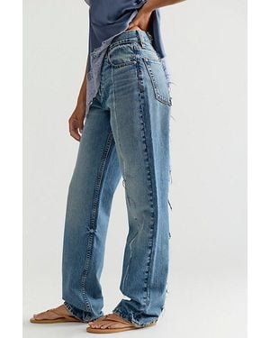 Dala Alley High-Rise Straight Jeans - Blue