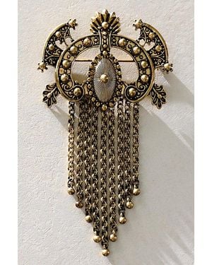 Free People Modern Relic Brooch - Metallic