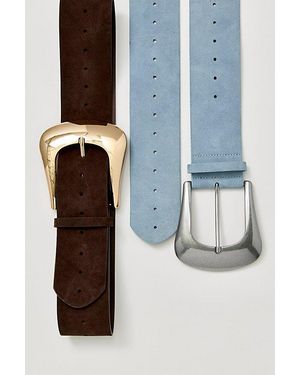 Free People Lottie Suede Belt - Black