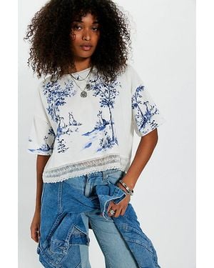 Free People Garden Friend Tee - Blue