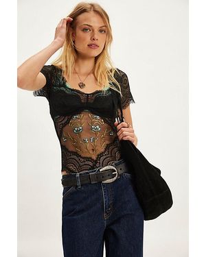 Thistle & Spire Aster Bodysuit By - Black