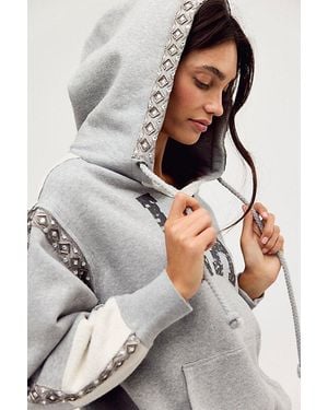 Free People Midnight Sparkle Hoodie - Grey