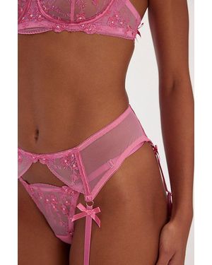 KAT THE LABEL Sofia Garter Belt - Red