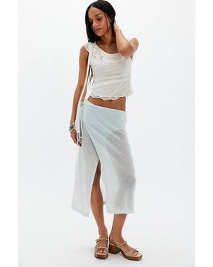 geel Kate Wrap Skirt - Blue
