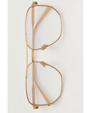 Elisa Johnson Celine Metal Sunglasses - White