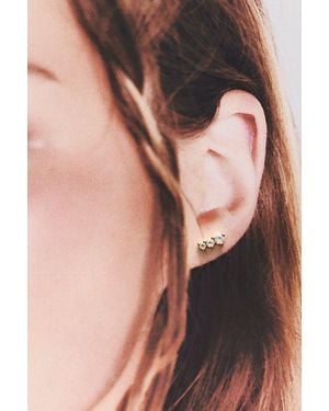 Local Eclectic Shimmer Flatback Earrings - Metallic