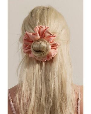 Free People Leni Silk Scrunchie - Natural
