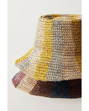 Free People Bailey Straw Hat - Metallic