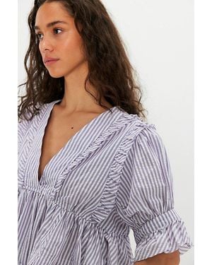 Free People Miley Cotton Top - Purple