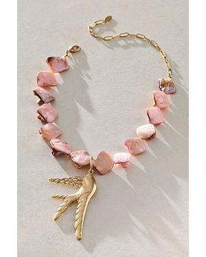 Free People Leila Pendant Necklace - Gray