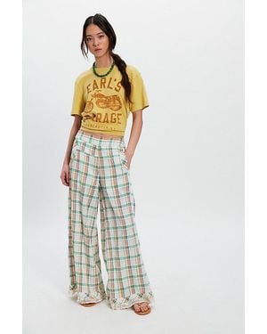 Free People Hourglass Wide-Leg Pull-On Trousers - White