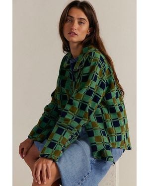 Free People Acadia Plaid Shirt - Green
