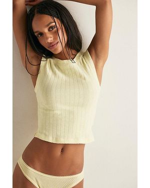 Intimately By Free People End Game Pointelle Muscle Tank Top By - Multicolour