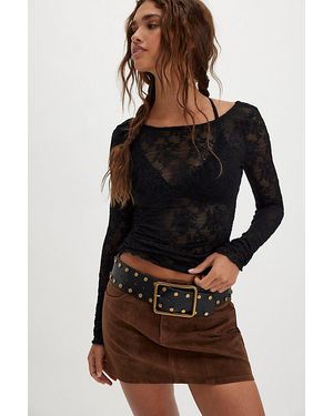 Intimately By Free People Loved You First Lace Long Sleeve By - Black