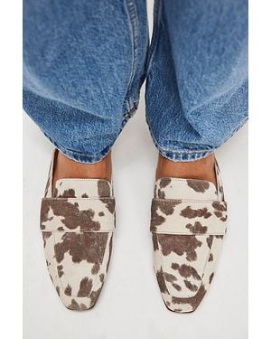 Free People At Ease Embossed Loafers - Blue