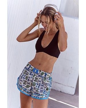 Fp Movement Varsity Blues Printed Shorts - White