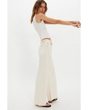 Mother The Lemon Twist Sneak Jeans - Natural