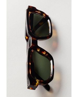 Free People Two Of Us Retro Rectangle Sunglasses - Black