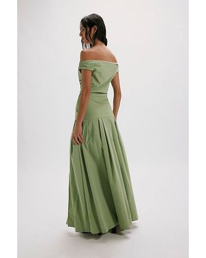 knee length dresses for ladies APOLLINE MAXI DRESS - BLACK main image 0