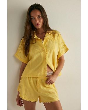 Intimately By Free People Good Intentions Pj Set By - Yellow