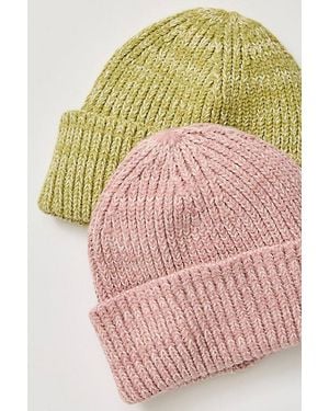 Free People So Marled Cotton Beanie - Pink