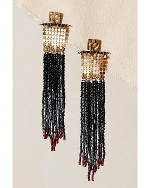 Free people beaded earrings deals