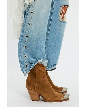 Free People Brayden Western Boots - Blue