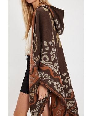 Free People Rown Printed Duster Top - Brown