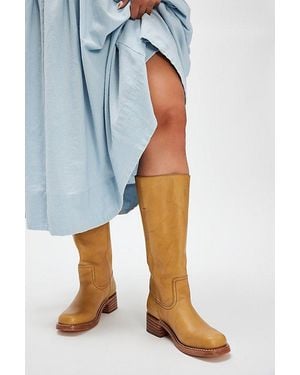 Frye Campus 14L Wide Calf Boots - Blue