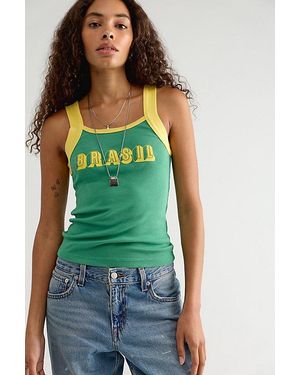 MADE SOME SOUVENIRS Made Some Tank Top By - Green