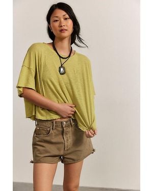 Free People Elsie Swing Tee - Yellow