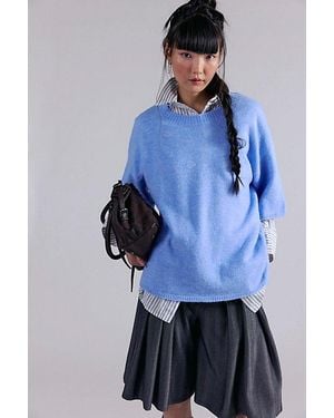 Free People Margot Softspun Jumper Tee - Blue