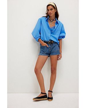 Free People Bettie Sailor Shorts - Blue