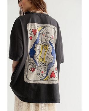Ragabond Queen Of Hearts Tee - Grey