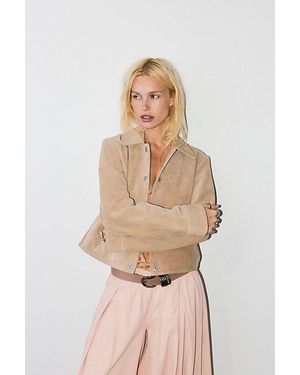 Free People Olivia Suede Jacket - Black