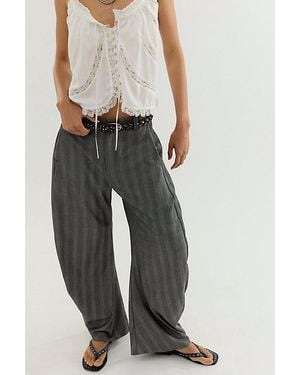 Free People Spotlight Menswear Barrel Pants - Black