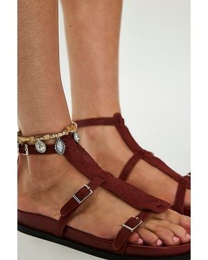 Jeffrey Campbell Minnow Footbed Sandals - Brown