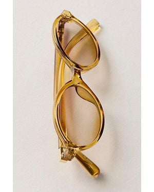 Free People Oh Hello Round Sunglasses - Metallic